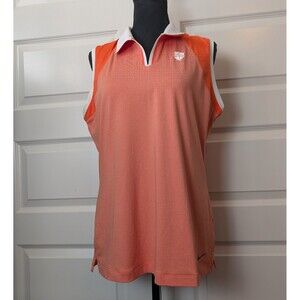 Nike Golf Tour Performance Size L Dri Fit Polo Tank Top Activewear Crest